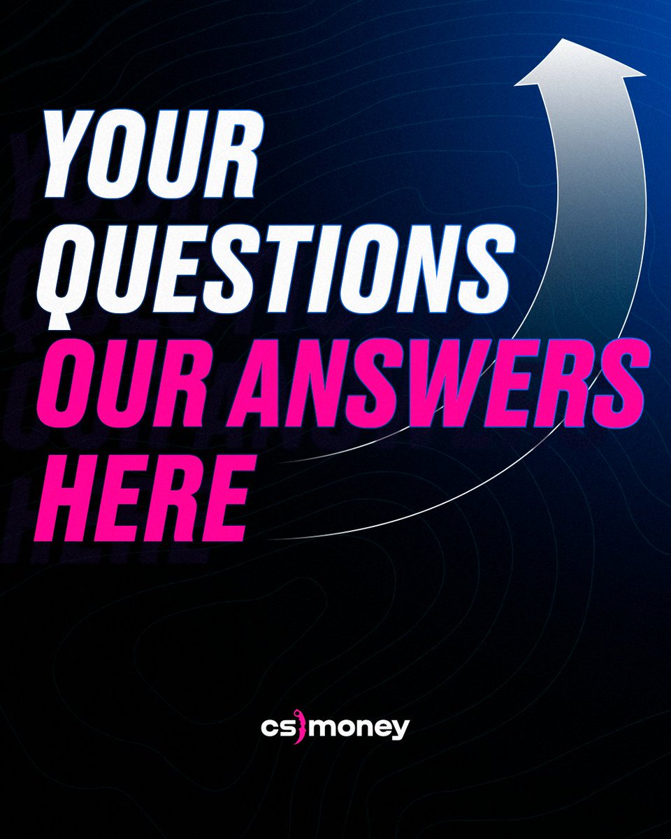 csmoneytrade's tweet image. 📌 FAQ PINNED POST 🤝
Couldn't find an answer? Contact our support available 24/7 found in the lower right corner! OFFICIAL link: cs.money/r/x
❓ How can I cash out to my credit card?
🤝 Sell skins on MARKET. Your Market balance can be withdrawn after KYC…
