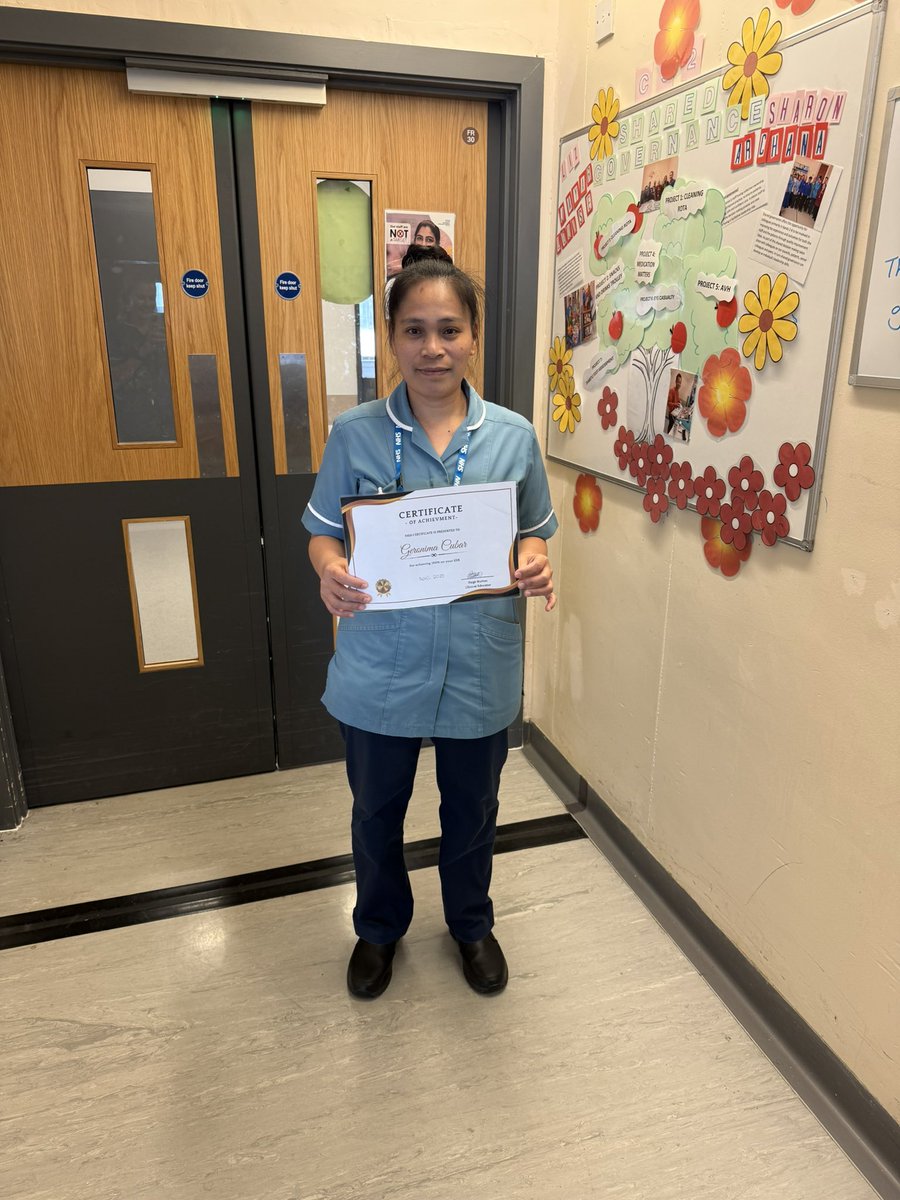 Paige Nutton (@nuttonpaige) on Twitter photo Congratulations to HCA from C52, Geronima for achieving 100% on your ESR!!!
Great work!
#mandatorytraining #celebrate #hardwork #achievement <a href="/Vickyy_Jones/">Vicky Jones</a> <a href="/C52_QMC/">Ward C52 QMC</a> <a href="/XMcVey/">Natasha McVey RN 💙 (she/her)</a> <a href="/SarahMack24/">Sarah Mack</a> Congratulations to HCA from C52, Geronima for achieving 100% on your ESR!!!
Great work!
#mandatorytraining #celebrate #hardwork #achievement <a href="/Vickyy_Jones/">Vicky Jones</a> <a href="/C52_QMC/">Ward C52 QMC</a> <a href="/XMcVey/">Natasha McVey RN 💙 (she/her)</a> <a href="/SarahMack24/">Sarah Mack</a>