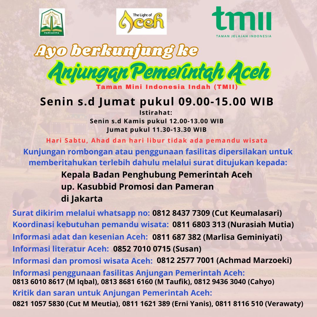 Anjungan Pemerintah Aceh TMII tweet media
