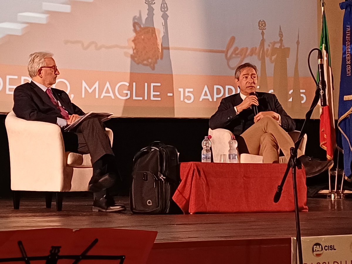 FelsaLecce's tweet photo. Oggi a Maglie per partecipare all'evento promosso da  @CislLecce e @FaiLecce "Passi di Legalità". Interviene Giovanni Salvi, Presidente della Fondazione Vittorio Occorsio. Insieme per riflettere sulla legalità e la responsabilità sociale.@fai_cisl @FelsaCisl https://t.co/jnOey481vj