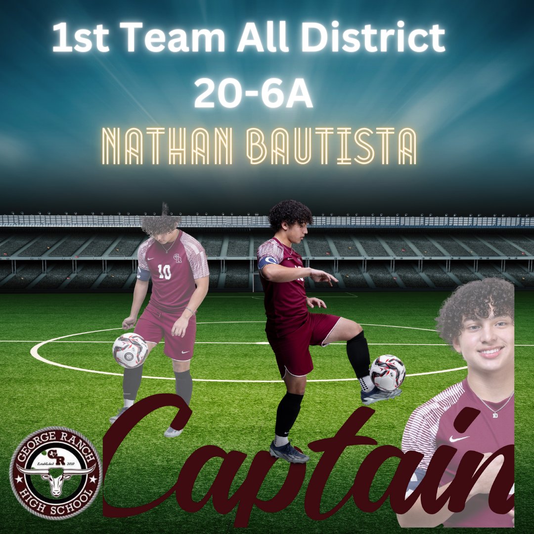 "The Captain" Nathan Bautista closed out his 3 year varsity run with the Longhorns locking down opponents' best players in the midfield.  We will miss you Nathan! #WeAreGR