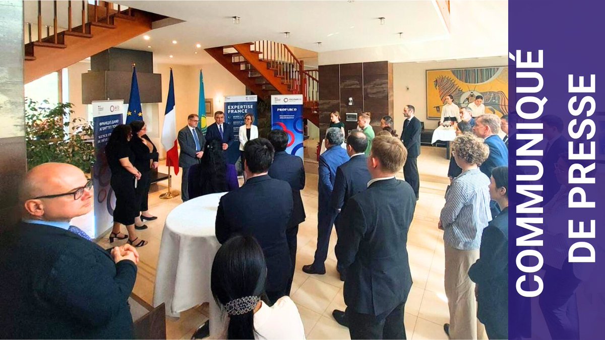 🤝Nous ouvrons un nouveau bureau au #Kazakhstan !

Une étape significative dans le renforcement de la coopération 🇫🇷-🇰🇿 au service du développement durable dans les domaines de la santé, l'eau &amp; l'assainissement ou encore des transports.

🔎En savoir + : bit.ly/3RkCG0a