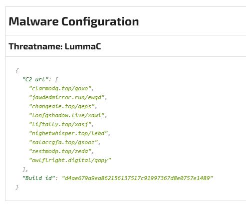 joe4security's tweet image. Nice #ClickFix sample dropping #Lumma - fully automated! buff.ly/trKkecA