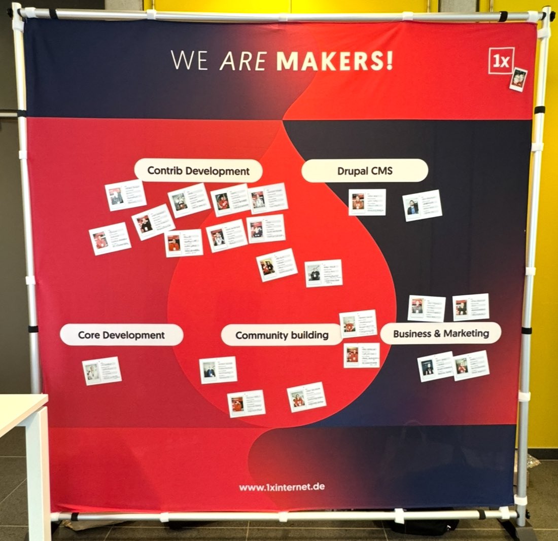 1xINTERNET's tweet image. Join the wall of makers at @drupaldevdays and you can win a Fuji Instax 💪