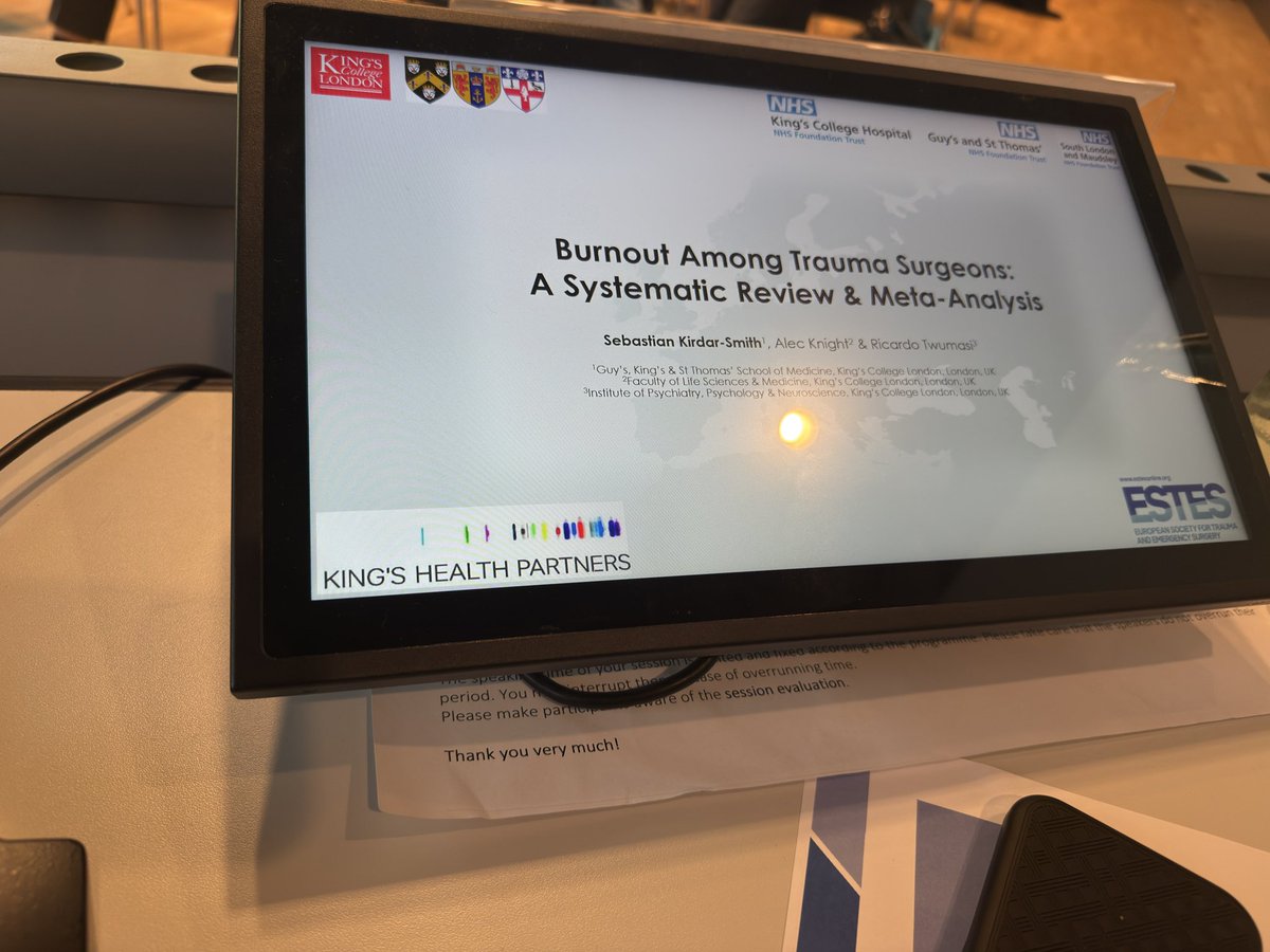 European Society for Trauma & Emergency Surgery (@estesonline) on Twitter photo Burnout in surgery is real.
Sebastian Kirdar-Smith (UK) brought clarity and urgency to a critical issue affecting surgeons worldwide.
Awareness is the first step toward change.
<a href="/garybassmd/">Gary Alan Bass</a> <a href="/HayatoKuri67/">Hayato Kurihara</a> <a href="/elliotthaut/">Elliott R Haut, MD, PhD</a> <a href="/LandaluceAitor/">Aitor Landaluce</a> Burnout in surgery is real.
Sebastian Kirdar-Smith (UK) brought clarity and urgency to a critical issue affecting surgeons worldwide.
Awareness is the first step toward change.
<a href="/garybassmd/">Gary Alan Bass</a> <a href="/HayatoKuri67/">Hayato Kurihara</a> <a href="/elliotthaut/">Elliott R Haut, MD, PhD</a> <a href="/LandaluceAitor/">Aitor Landaluce</a>