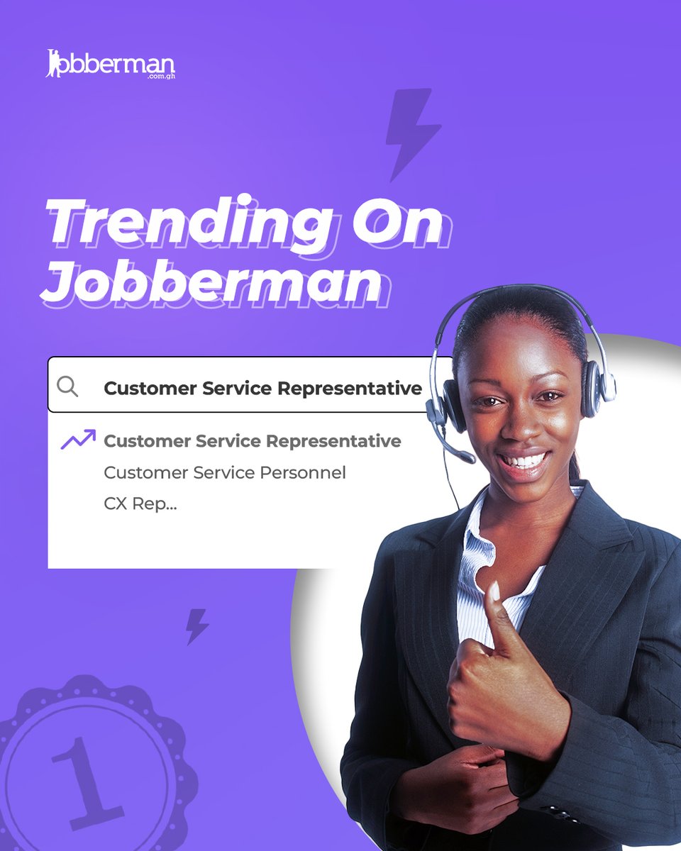 JobbermanGhana's tweet image. #trendingonjobberman
This job is trending. Here are two popular interview questions to keep in mind as you enter your next customer representative interview.
For more interview tips, visit brnw.ch/21wS04o
#jobbermanghana #jobhuntingtips #hiringtip #jobsinghana