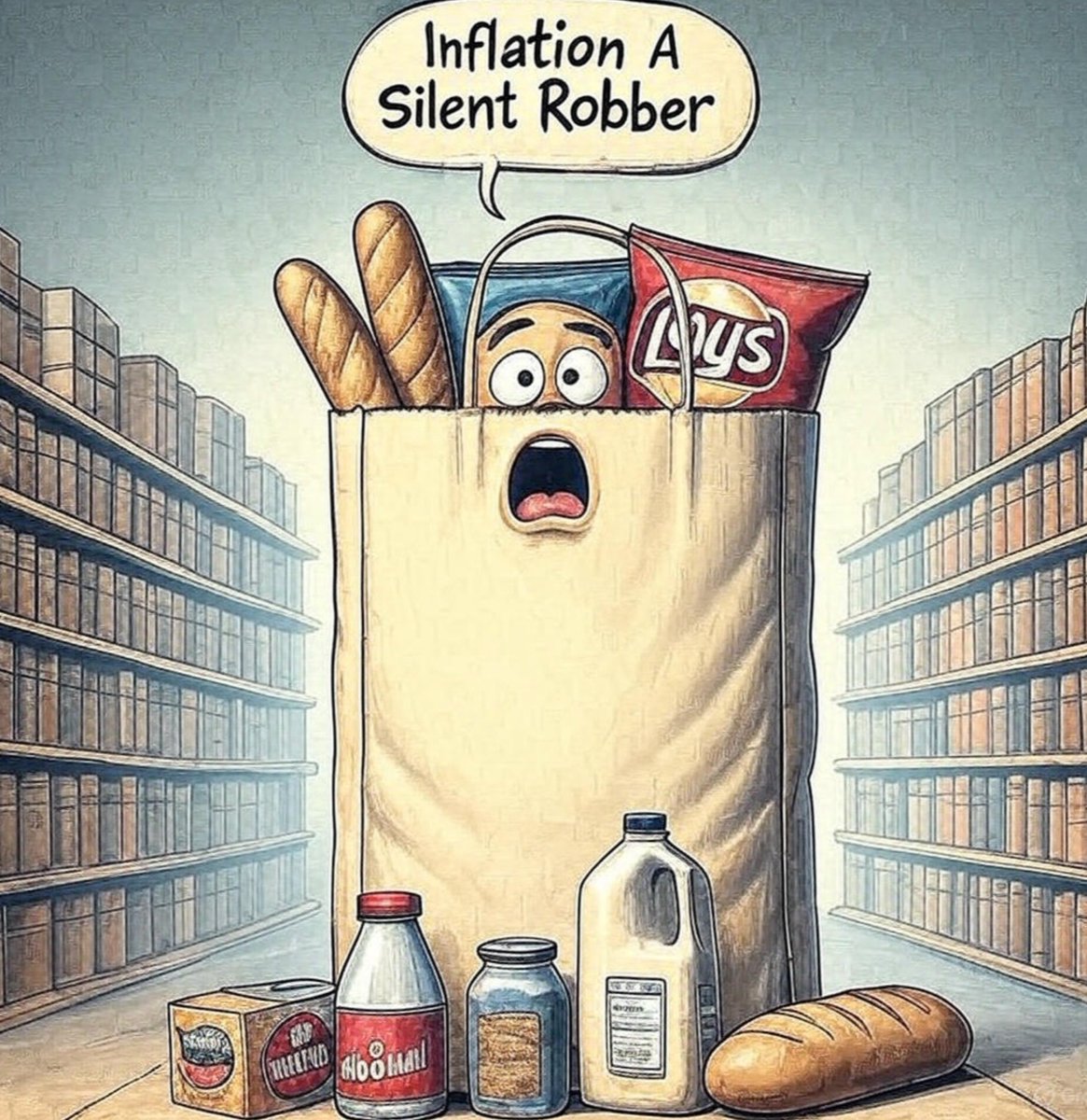 stockifiabhijit's tweet photo. Why Your Salary Feels Useless (Even with a Raise)

From ₹10 Maggie to ₹1 Crore 1BHKs 

You’re Not Earning Less

You’re Just Being Robbed Silently.

Is inflation only about economics, or is it about control?

Let's find out

Bookmark and retweet this thread to revisit it later. https://t.co/cmI7ZSSrZg