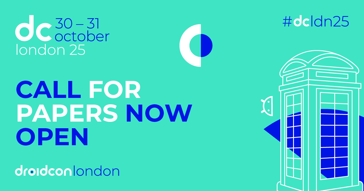 droidconLondon's tweet image. Have your voice heard at #dcldn25! Our CFP is now open 🗣🚨
From behind the desk to the #AndroidCommunity stage! 🎤  Submit your #AndroidDev talk proposal & shape the future of #Android. Inspire & get inspired by other #MobileDevs, let’s build together! London like never before…