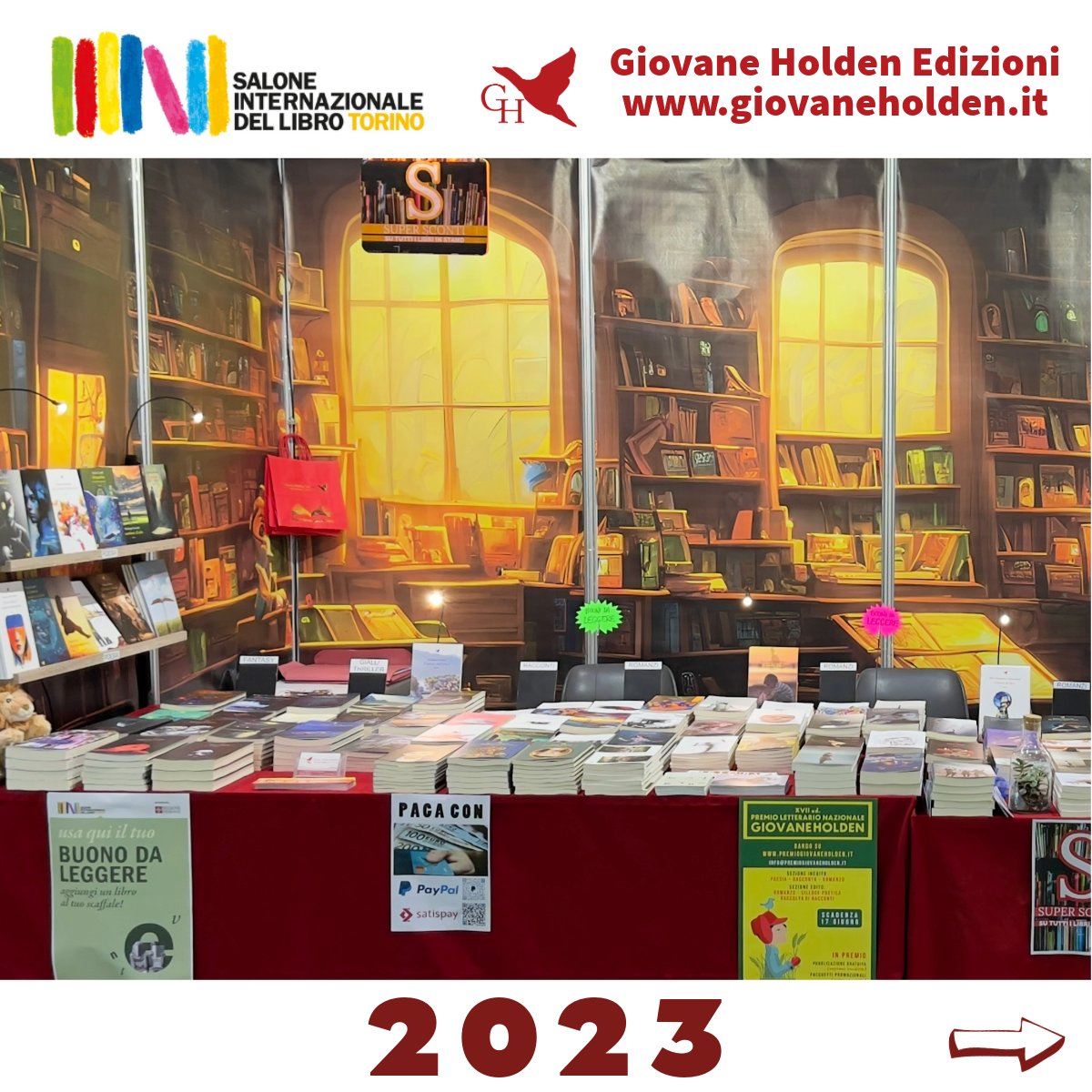 GiovaneHoldenEd's tweet image. Manca solo un mese al @SalonedelLibro 

Scorrete le slide e scoprite in anteprima quale sarà lo sfondo che colorerà quest'anno il nostro stand.
Ma non solo…
Anche una panchina contro la violenza di genere.

Cosa ne pensate? 
Ci troverete al Pad. Stand C85

#salto25 #salonelibro