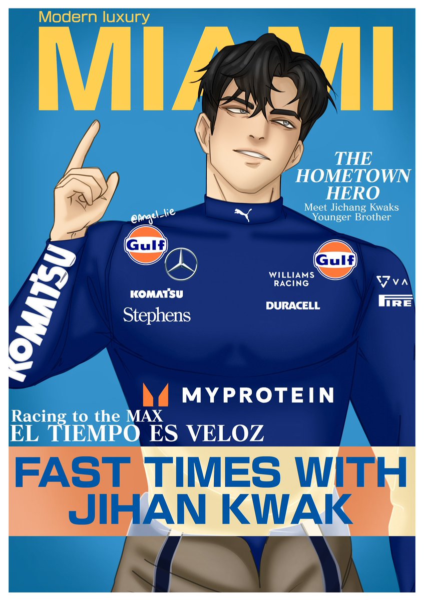 Angel_lie12345's tweet photo. PT4 of releasing all the drivers fanart I’ve done for my fic ‘We’re not teammates, we’re rivals’ 

#Lookism #Formula1 #Fanart #JohanSeong #ZackLee #WarrenChae #JihanKwak https://t.co/ik2TRlnEkB