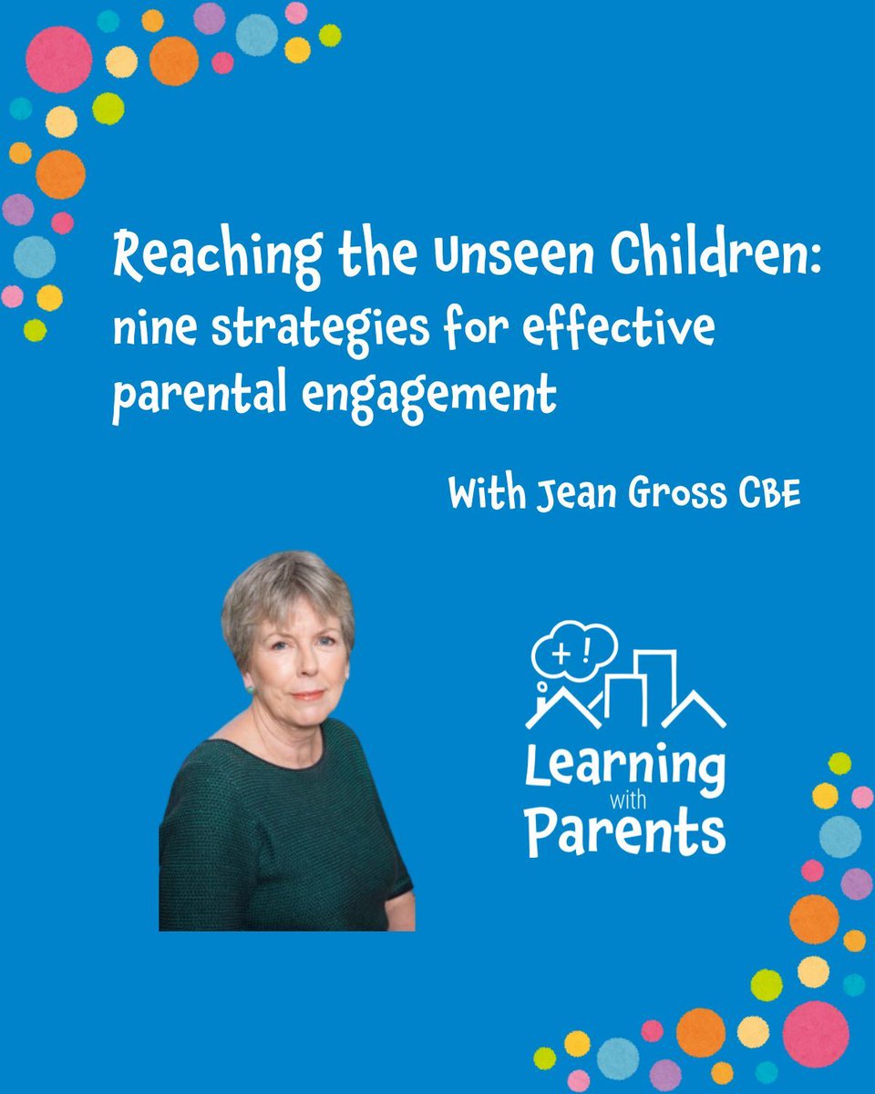 👨‍👩‍👧‍👦 Educators! Do you want to know how to best engage parents and families in children's learning?? 👩‍👦

✅ @jeangrosscbe is an education expert and author. See our blog for her top tips for effective parental engagement 👇buff.ly/9L29zlV