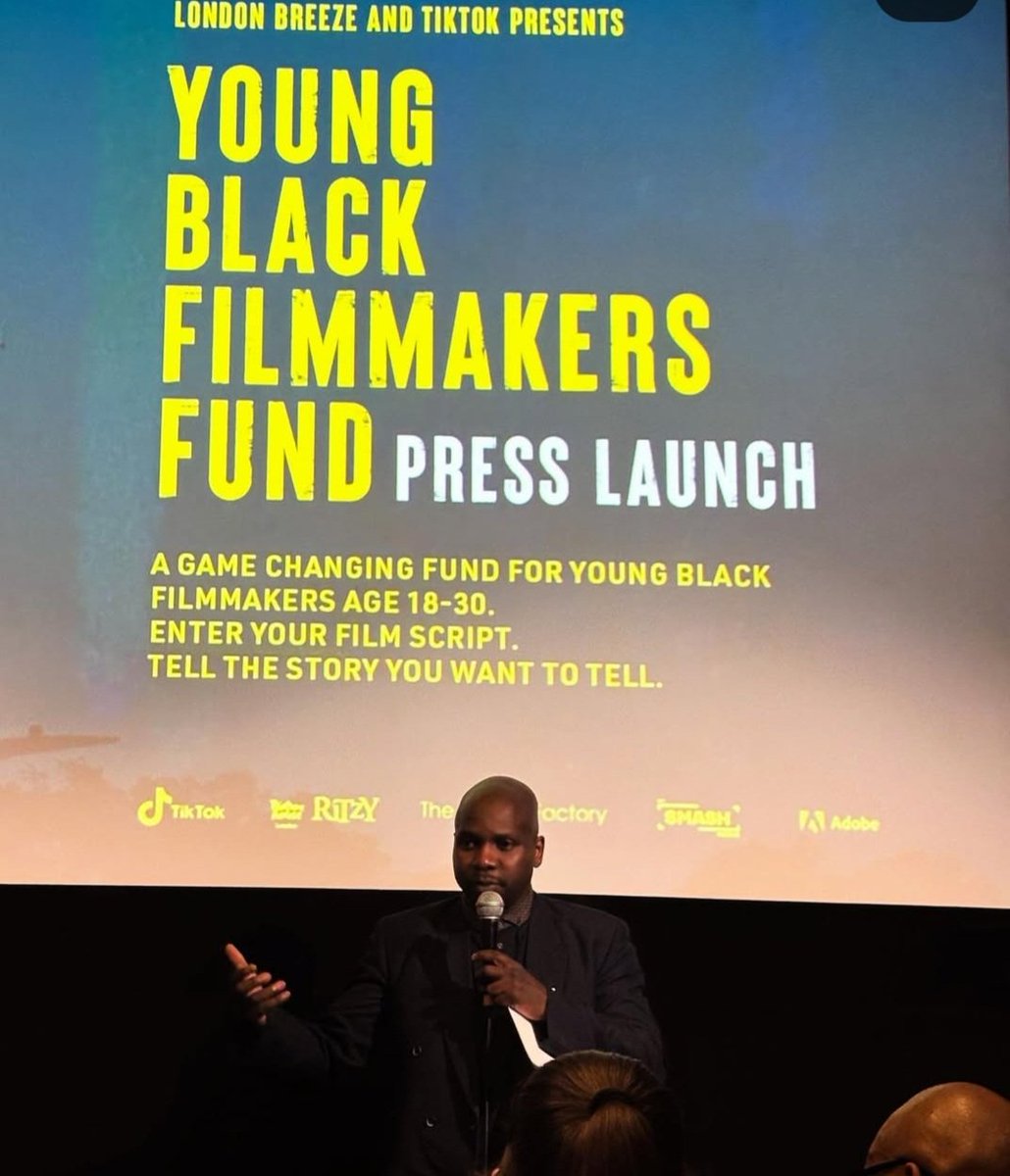 Alex Kayode-Kay (@alexk_kay) on Twitter photo Press launch of Young Black Filmmakers Fund yesterday at <a href="/RitzyCinema/">Ritzy Picturehouse</a>.I created this fund to support young black UK filmmakers.10K available in funding.Massive thanks to <a href="/LondonBreezeFF/">LondonBreeze</a>,whom I'm doing this with & main sponsor #TikTok.More details at link:
londonbreezefilmfestival.com Press launch of Young Black Filmmakers Fund yesterday at <a href="/RitzyCinema/">Ritzy Picturehouse</a>.I created this fund to support young black UK filmmakers.10K available in funding.Massive thanks to <a href="/LondonBreezeFF/">LondonBreeze</a>,whom I'm doing this with & main sponsor #TikTok.More details at link:
londonbreezefilmfestival.com