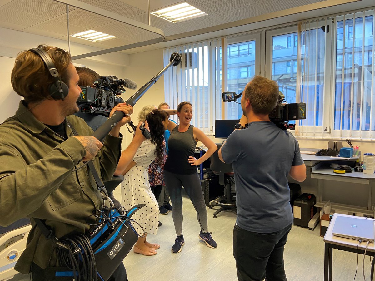 University of Southampton (@unisouthampton) on Twitter photo We had great fun filming with <a href="/Nat_Cassidy/">Natalie Cassidy</a> for Britain’s Best Buys! She joined Dr Davide Filingeri and Jade Ward to put natural and traditional deodorants to the test - including a workout in our climatic chamber and a brave sniff test.
Catch it on Channel 4 tonight at 8pm! 📺 We had great fun filming with <a href="/Nat_Cassidy/">Natalie Cassidy</a> for Britain’s Best Buys! She joined Dr Davide Filingeri and Jade Ward to put natural and traditional deodorants to the test - including a workout in our climatic chamber and a brave sniff test.
Catch it on Channel 4 tonight at 8pm! 📺