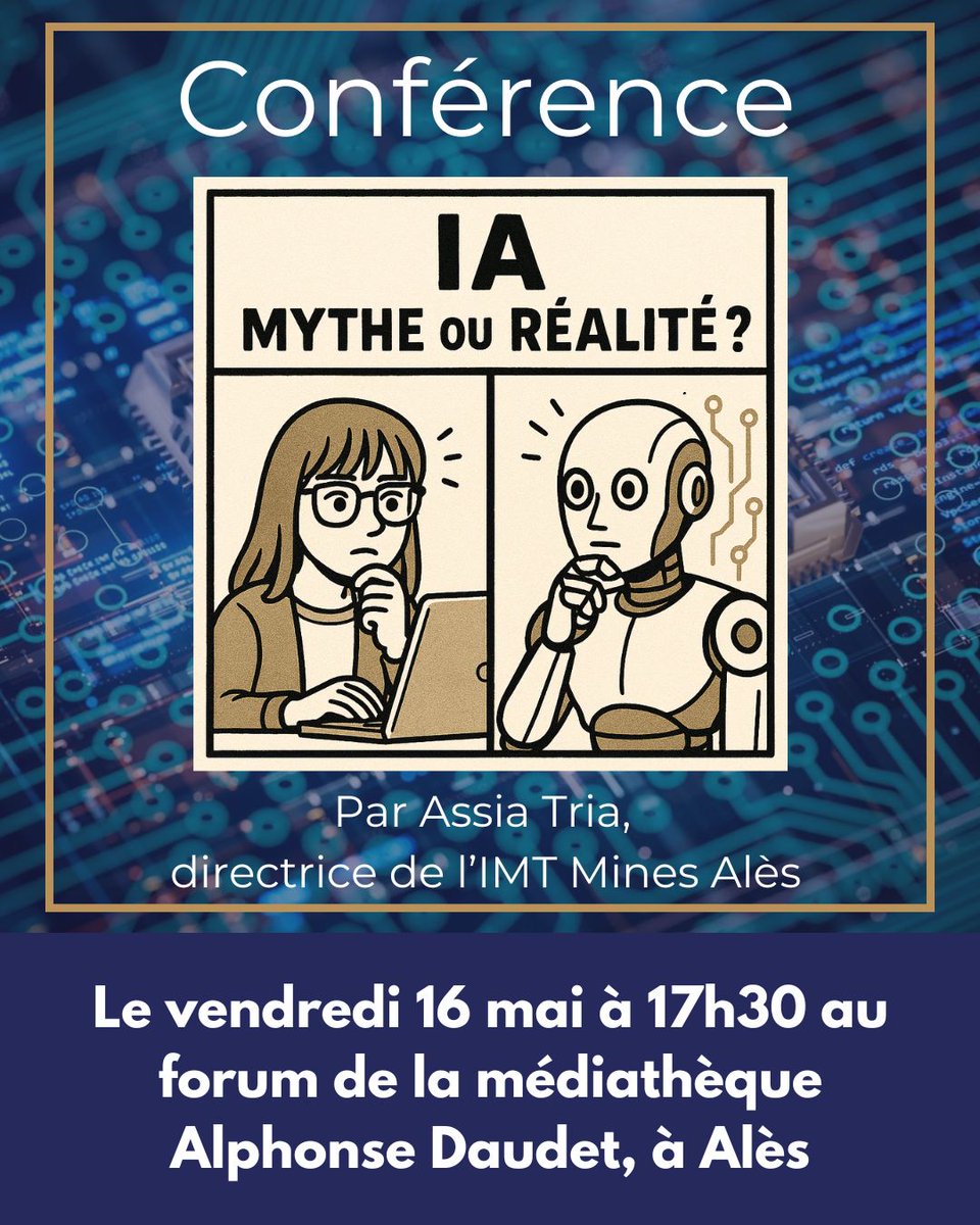 Conférence à ne pas manquer !
L’IA : mythe ou réalité ?

N’hésitez pas à consulter le site du festival sur : lespasseursdelivres.fr