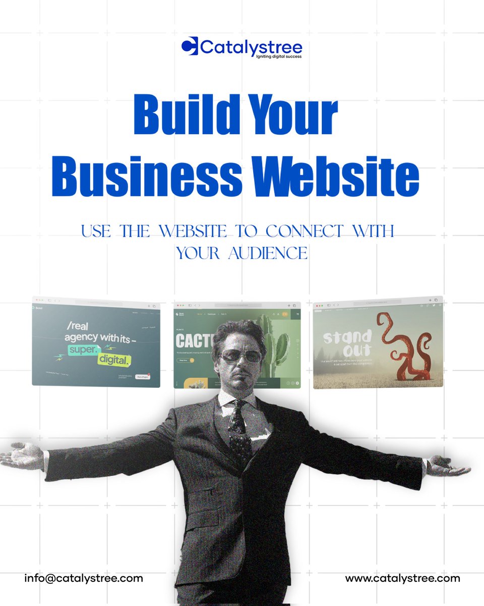 Build Your Business Website with Catalystree!

Your website is more than just a digital address — it's your brand’s voice, first impression, and 24/7 salesperson. At Catalystree, we design websites that don’t just look good, but connect, engage, and convert your audience.