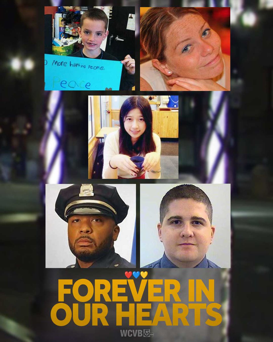 #BostonStrong ❤️💙💛 It's been 12 years since that fateful Marathon Monday, but you're always in our hearts. We're sharing our love for Martin Richard, Lingzi Lu, Krystle Campbell, Sean Collier and Dennis Simmonds. #OneBostonDay