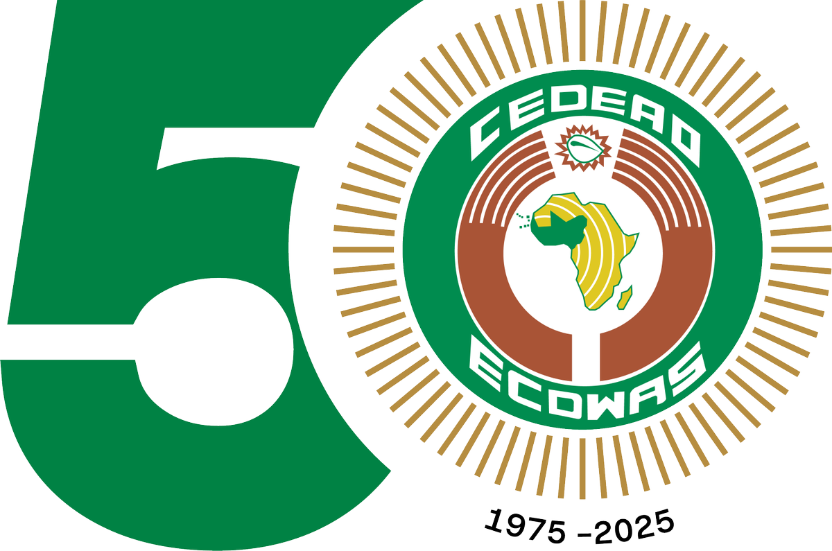 ECOWAS to officially launch golden jubilee celebrations on 22 April 2025 in Accra, Ghana, with Heads of State and Government in attendance...ecowas.int/ecowas-to-offi…