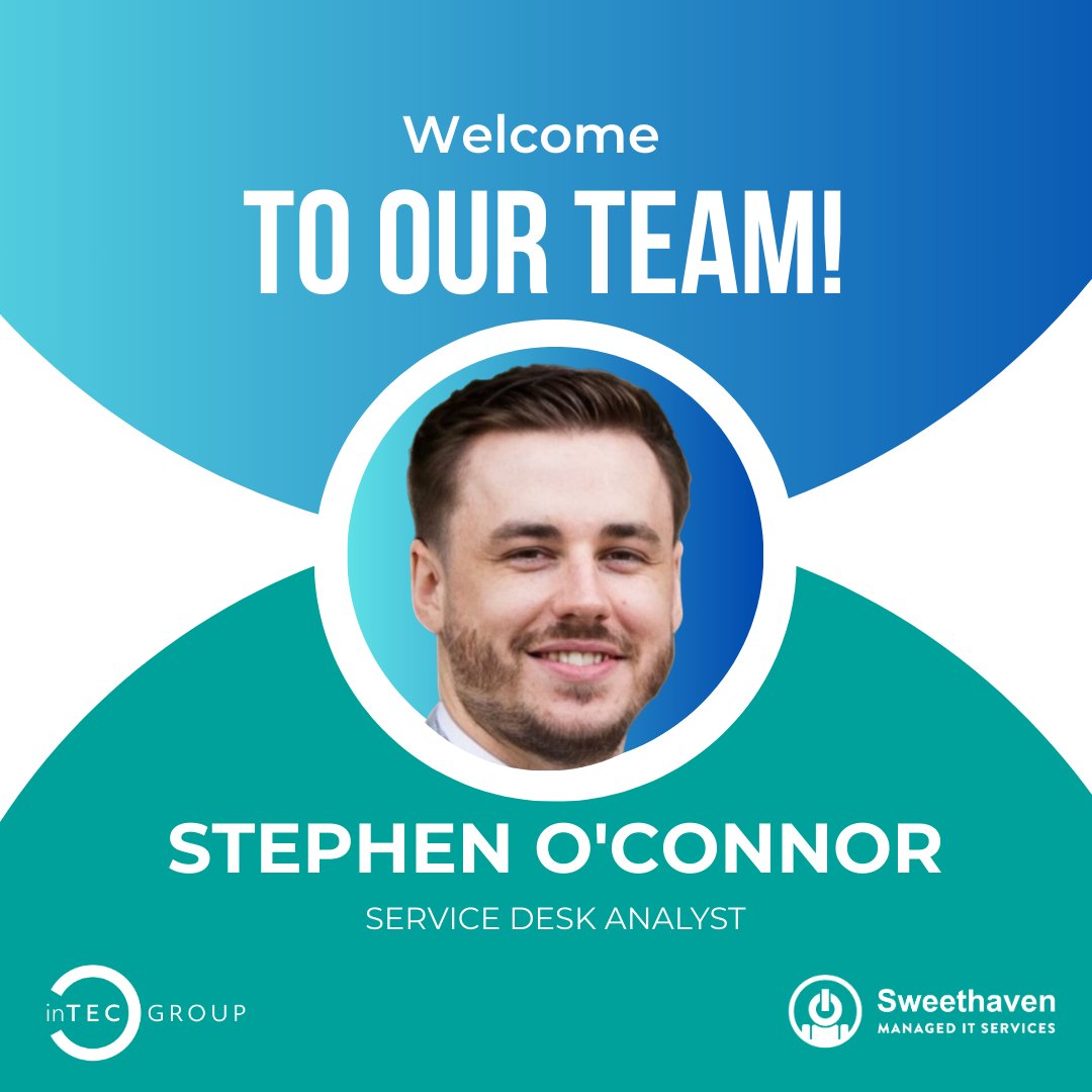 Welcome to the Team, Stephen!

We're excited to welcome Stephen O’Connor to the inTEC GROUP as a Service Desk Analyst based in Reigate! 🙌

We’re looking forward to all the great things ahead Stephen!
#WelcomeToTheTeam #inTECGroup #Sweethaven #NewStarter #ServiceDeskAnalyst