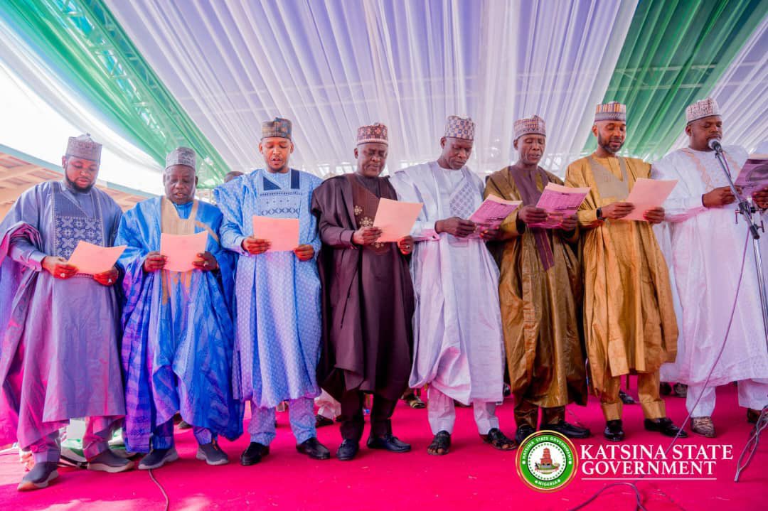List of 34 Newly Sworn-In Local Government Chairmen in Katsina State. Hold them Accountable!

1. Katsina - Hon Isah Miqdad <a href="/Miqdad_Jnr/">Isah Miqdad</a> 
2. Batagarawa - Hon Yahaya Lawal Kawo
3. Malumfashi - Hon Muntari Abdullahi City
4. Funtua - Hon Abdullahi Goya
5. Jibia - Hon Surajo Ado Jibia