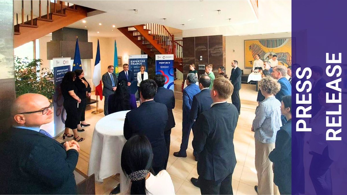 🤝We are opening a new office in #Kazakhstan! 

A significant milestone in strengthening 🇫🇷-🇰🇿 cooperation for sustainable development. It is already taking shape on the ground through tangible projects in the health or in the water &amp; sanitation sectors.
🔎bit.ly/4jrdHEe