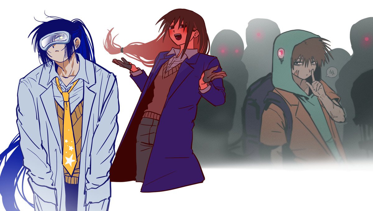 그렸ㅓㅕ 갑을조
💛👨🏻‍🔬💙🔫💚🧟‍♂️