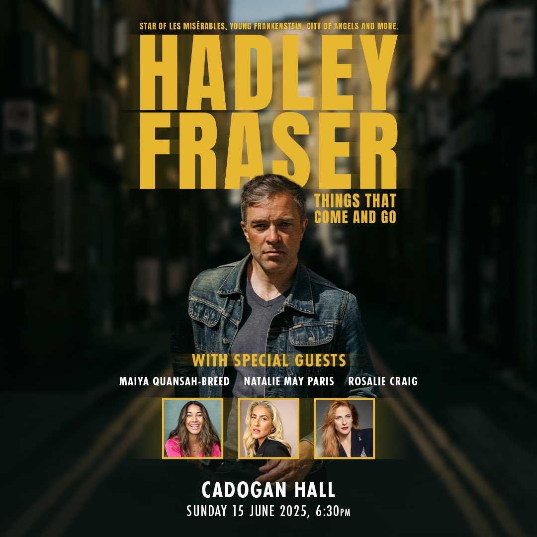 🎭Curtain Call Reviews🎭 (@curtain_callrev) on Twitter photo 🎭NEWS🎭 - Maiya Quansah-Breed, <a href="/nataliemayparis/">Natalie Paris</a> and Rosalie Craig to join Hadley Fraser at <a href="/cadoganhall/">Cadogan Hall</a> on the 15th June 2025
🎟️ cadoganhall.com 🎭NEWS🎭 - Maiya Quansah-Breed, <a href="/nataliemayparis/">Natalie Paris</a> and Rosalie Craig to join Hadley Fraser at <a href="/cadoganhall/">Cadogan Hall</a> on the 15th June 2025
🎟️ cadoganhall.com