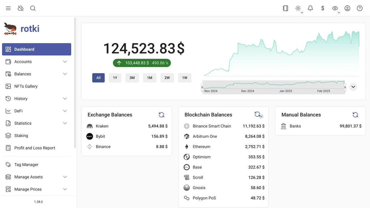 A big chunk of "decentralized" crypto is down right now because AWS sneezed.

Let that sink in.

If your infra collapses when Amazon has a bad day, maybe it's time to rethink your stack.

I’ve been preaching local-first, self-hosted tools for years.

Software like rotki keeps