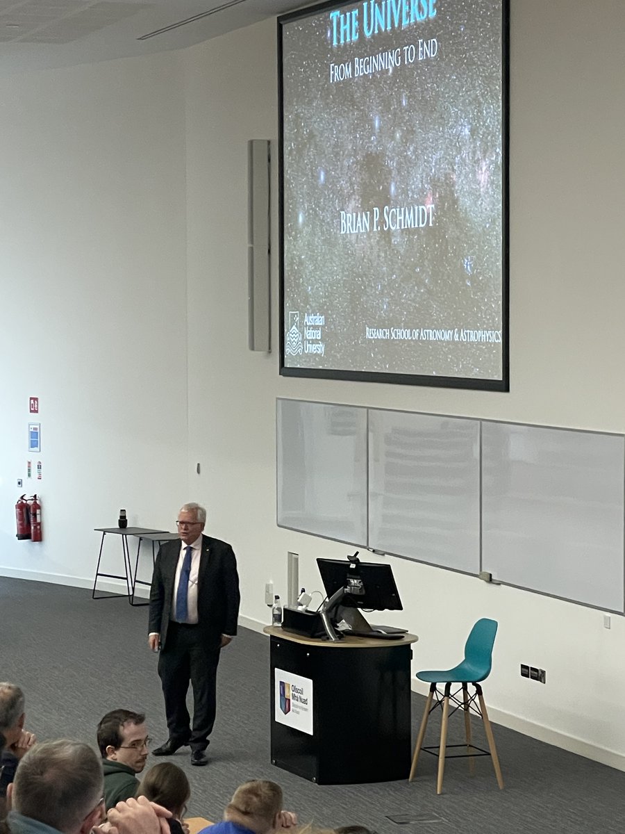 Rachel Msetfi (@msetfilab) on Twitter photo Yesterday, I attended the 2025 Dean's Lecture at <a href="/MaynoothUni/">Maynooth University</a> , where the renowned Nobel Laureate, Prof Brian Schmidt, delivered an outstanding presentation titled "The Universe from Beginning to End."
Prof Schmidt, whose groundbreaking work on the accelerating universe earned Yesterday, I attended the 2025 Dean's Lecture at <a href="/MaynoothUni/">Maynooth University</a> , where the renowned Nobel Laureate, Prof Brian Schmidt, delivered an outstanding presentation titled "The Universe from Beginning to End."
Prof Schmidt, whose groundbreaking work on the accelerating universe earned