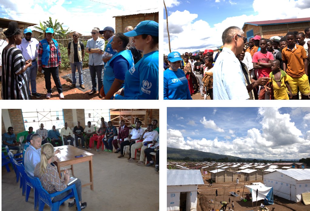 A joint UNHCR mission from Geneva and the Nairobi Regional Bureau met with some of the 13K newly arrived🇨🇩refugees in Musenyi Site  in 🇧🇮on 13/04. 

The mission head DESS Director Ayaki Ito and UNHCR Rep in Burundi called for more support for the dire humanitarian situation.