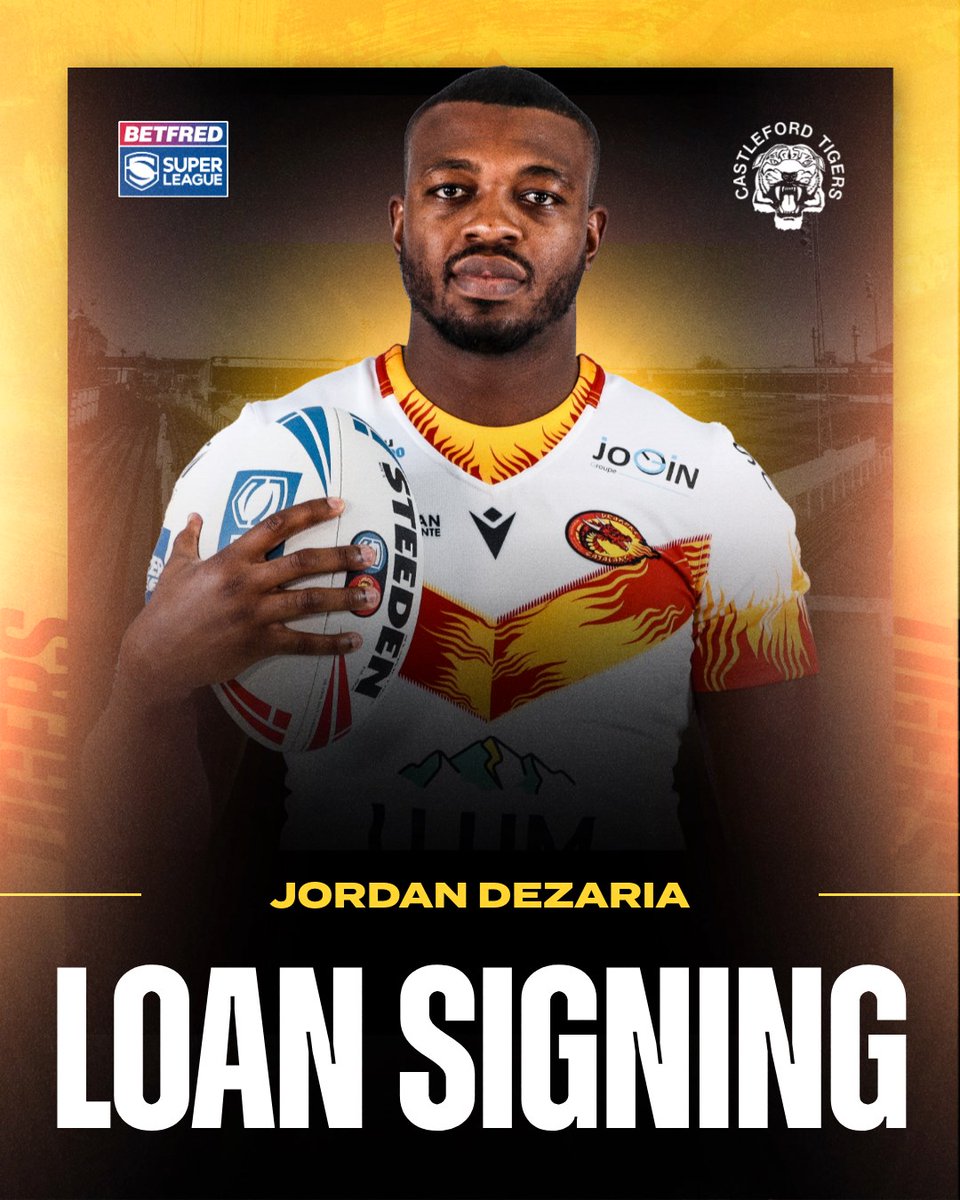 Tigers have strengthened their squad with the addition of French International forward <a href="/JordanDezaria/">jordan dezaria</a> from Catalan Dragons. 
The 28-year-old made his Super League Debut for Catalan Dragons in 2016. 
Dezaria joins on an initial one-month loan deal.