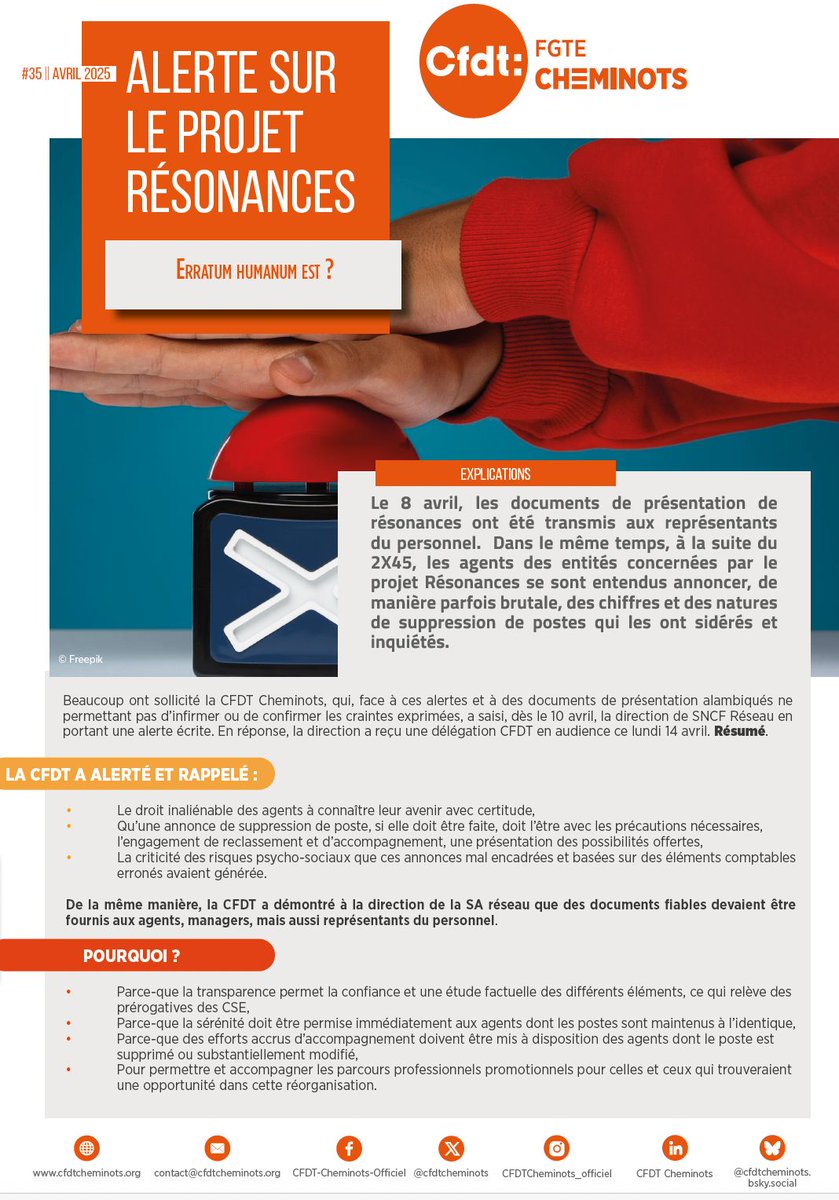 E-TRACT || Alerte sur le projet résonances, erratum humanum est ? 
📎 tinyurl.com/ykvye8js