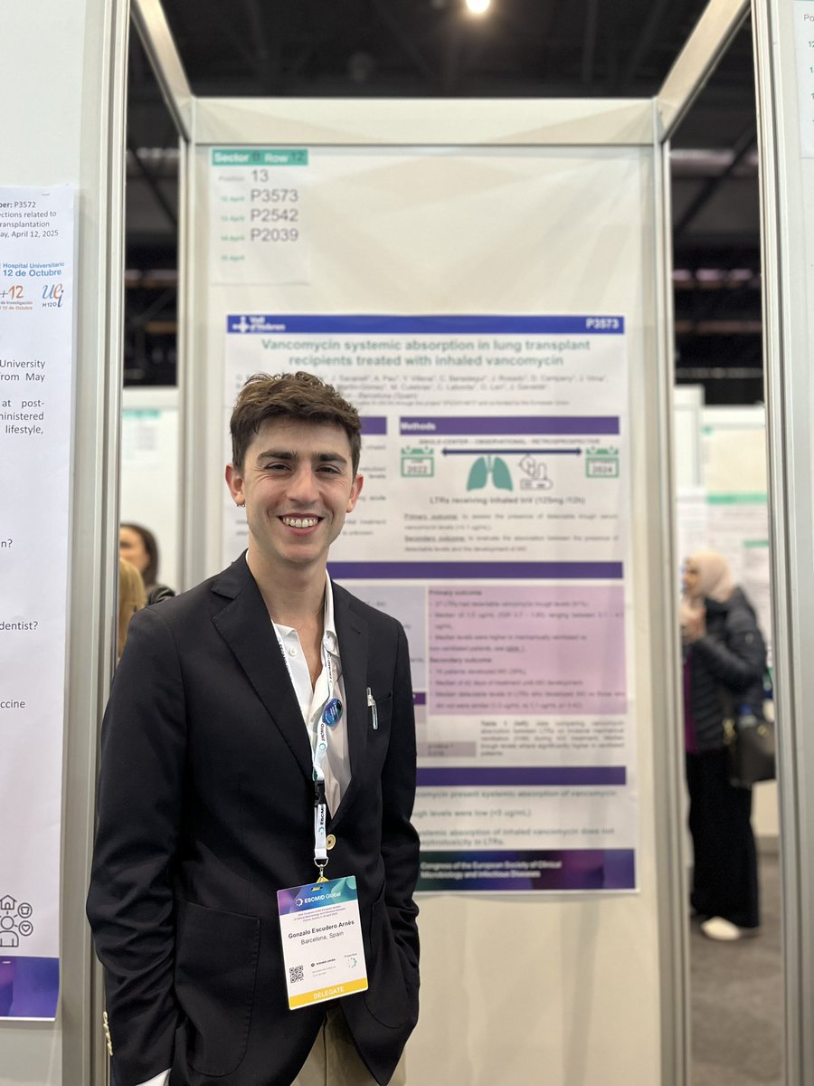 Residentes de infecciosas presentan estos dias sus proyectos en el #ESCMIDGlobal 2025 en Viena 🦠🌭