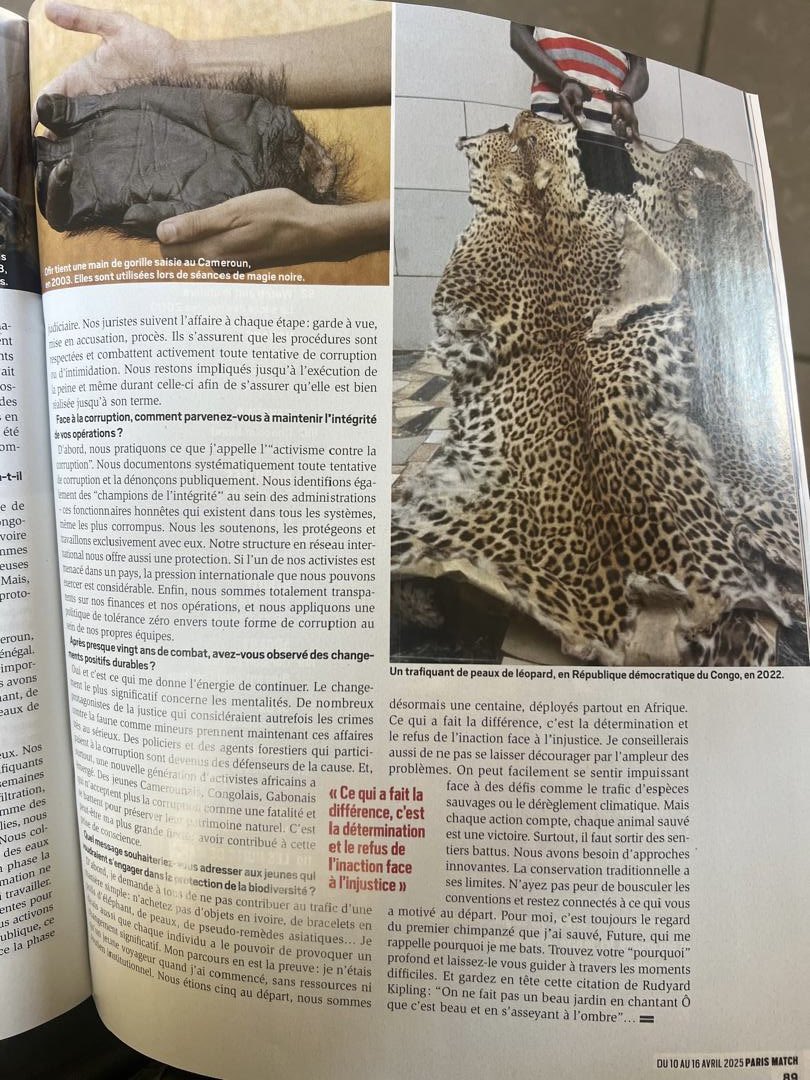 Paris Match magazine featured our work in 8 pages reportage :-)