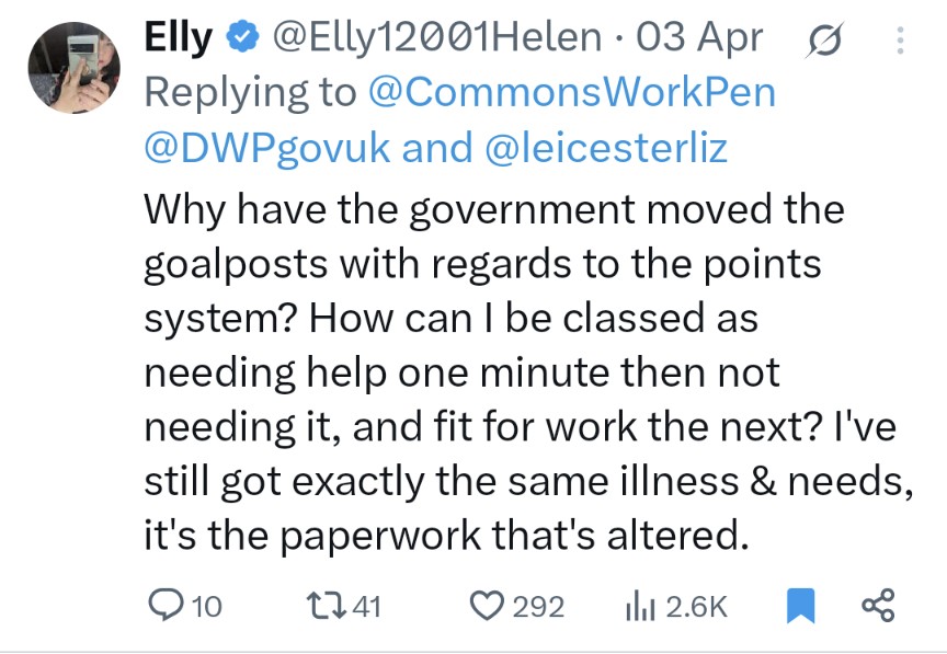 Elly12001Helen's tweet photo. @RhonddaBryant #stopdisabilitycuts https://t.co/TF0xbc3Q3c