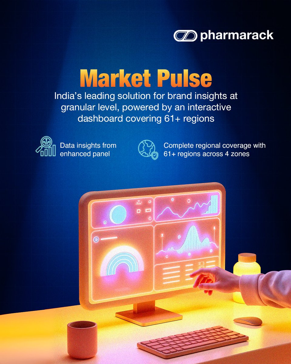 Pharmarack_Tech's tweet image. Explore deeper market intelligence with data that goes beyond the surface with 𝐌𝐚𝐫𝐤𝐞𝐭 𝐏𝐮𝐥𝐬𝐞. Make informed decisions with confidence.

#Pharmarack #MarketPulse #DeeperInsights #StrategicInsights #BusinessGrowth #RealTimeData #MarketTrends