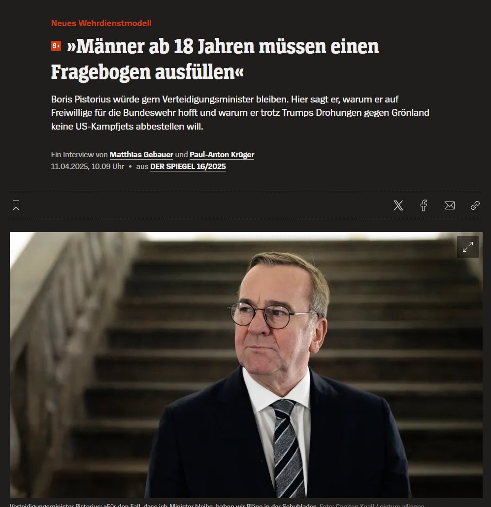 Windschrat's tweet image. @BMVg_Bundeswehr Gilt das für das biologische oder das gefühlte Geschlecht?
#Wehrpflicht #Fragebogen #Bundeswehr