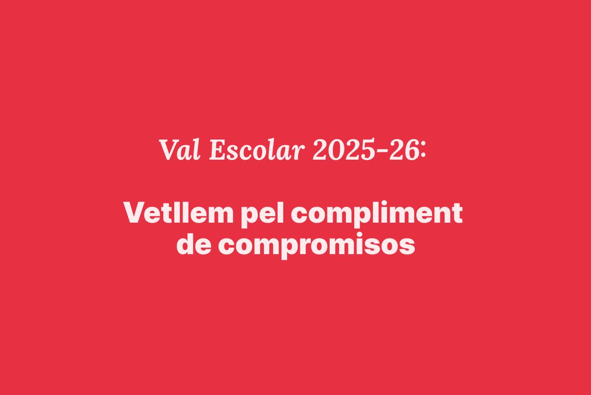 ⚠️VAL ESCOLAR⚠️ 

El Gremi vetllarà perquè enguany el val escolar es vertebri al comerç local, compromís que l'any passat l'administració va trencar. 

Planifiquem reunions conjuntes de treball. Us n’informarem.