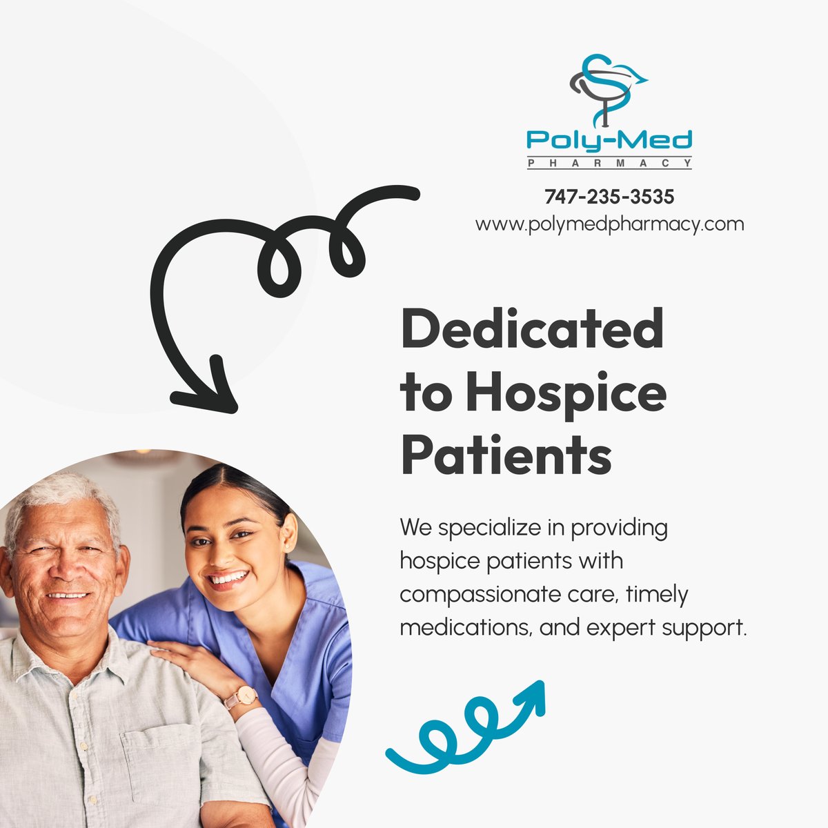 poly_med's tweet photo. We deliver seamless medication solutions and expert support for hospice care. Trust us for reliable, compassionate service tailored to patient needs. Reach out today. 

#Pharmacy #NorthridgeCA #HospiceCare https://t.co/h27upe3P05