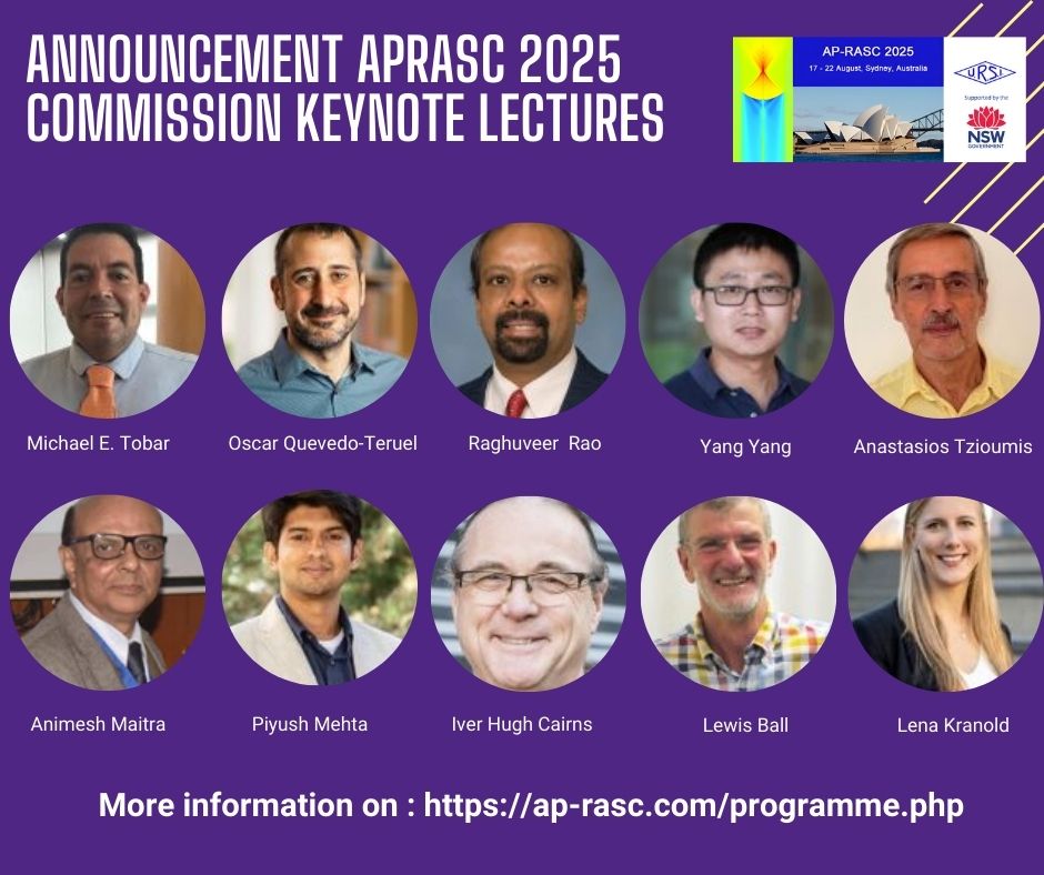 📢📢📢The #APRASC2025 Commission Keynote Lectures have been announced on the AP-RASC website ! Check it here : 👉ap-rasc.com/programme.php