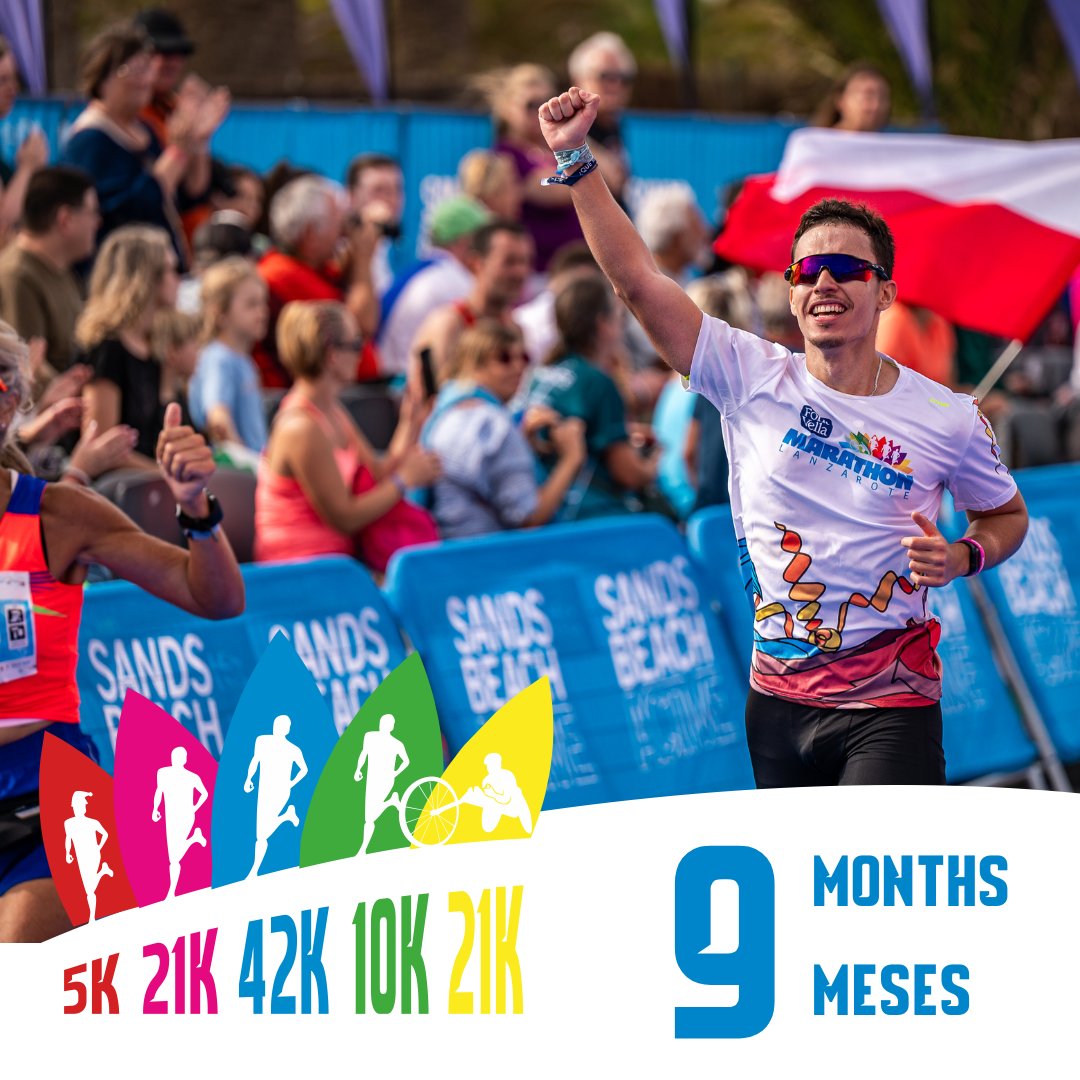 Time to lace up those training shoes! Just 9 months until you'll be racing across volcanic landscapes and ocean views that take your breath away (if the running doesn't first)!