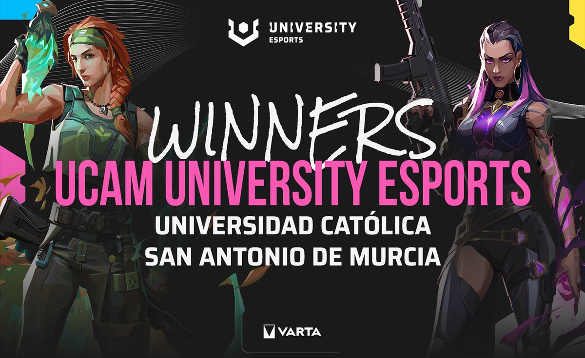 Esports Bureau (@esports_bureau) on Twitter photo 🏆 <a href="/UCAM_UniEsports/">UCAM University Esports</a> hace historia una vez más.
La universidad murciana se ha coronado campeona de España en League of Legends y VALORANT, revalidando su dominio en el mayor proyecto universitario de esports del mundo: <a href="/University_ES/">UNIVERSITY Esports Spain 🇪🇸</a>.
Lo han hecho sin perder ni una sola partida 🏆 <a href="/UCAM_UniEsports/">UCAM University Esports</a> hace historia una vez más.
La universidad murciana se ha coronado campeona de España en League of Legends y VALORANT, revalidando su dominio en el mayor proyecto universitario de esports del mundo: <a href="/University_ES/">UNIVERSITY Esports Spain 🇪🇸</a>.
Lo han hecho sin perder ni una sola partida