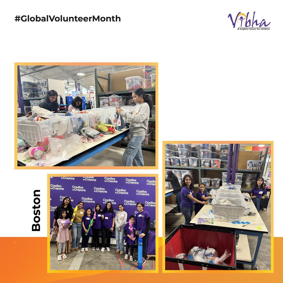 This #GlobalVolunteerMonth Our Vibha Boston and Raleigh Action Centers brought this momentum to life - with unstoppable energy and commitment! From uniting changemakers under one roof, to packing meals for families in need, to organizing books that open doors to learning ♥️