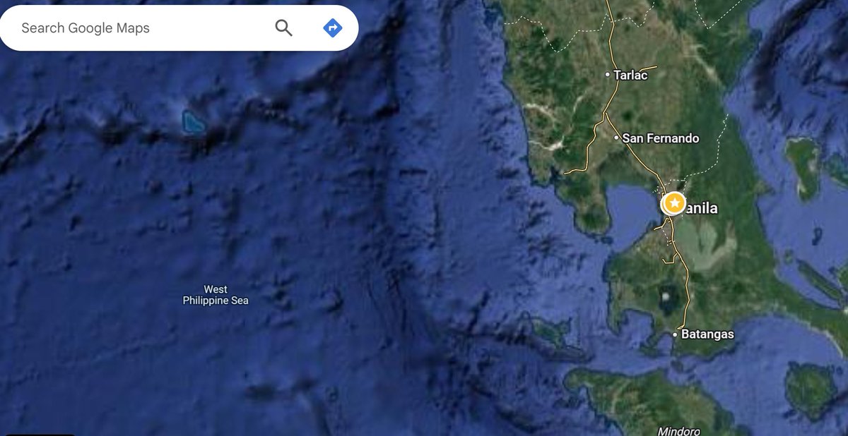 Happy and proud to have used "West Philippine Sea" since my arrival in the #Philippines. Nice to see Google recognising the 2016 UNCLOS arbitral award by adopting the name. 
"West is Philippines"
#WestPhilippineSea #SouthChinaSea #2016Award #GoogleMaps