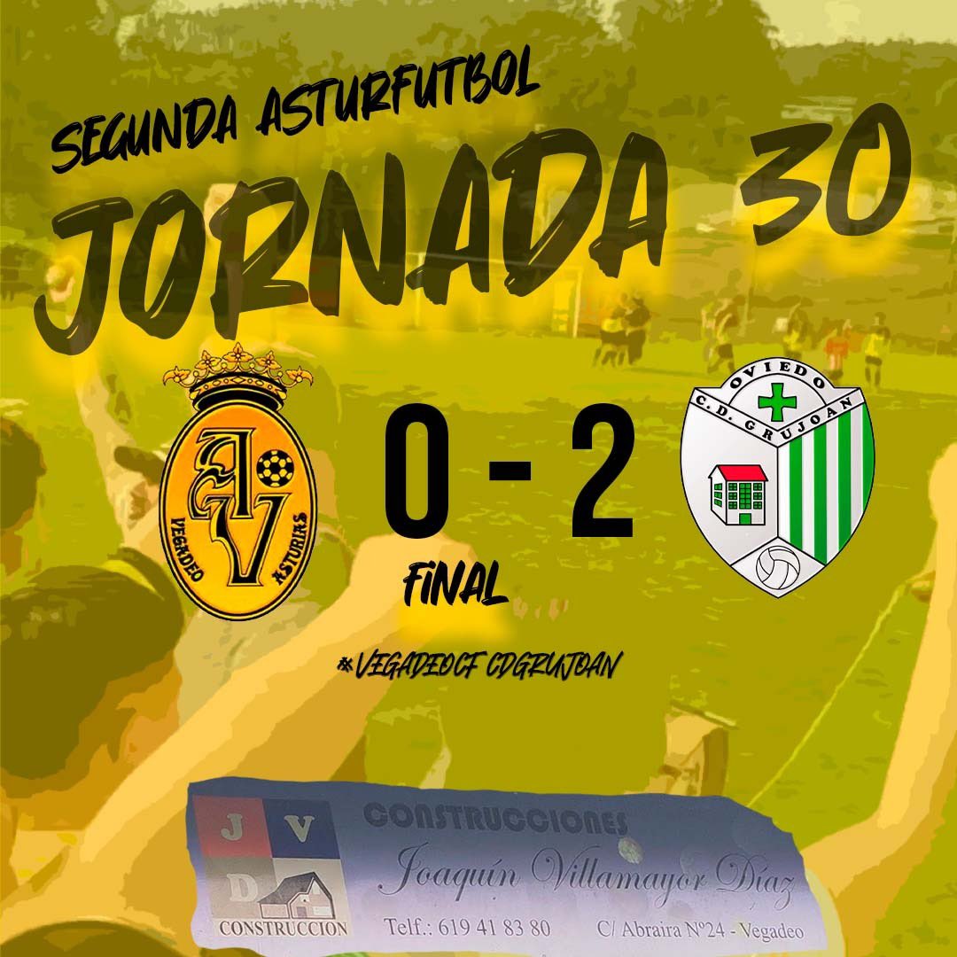 🟡 DERROTA DE NUESTRO REGIONAL 🟡
.
Con la derrota de este finde nuestro regional se queda séptimo en la clasificación con 41 puntos. ¡A por la siguiente jornada chavales! #VamosVegadeo💛
