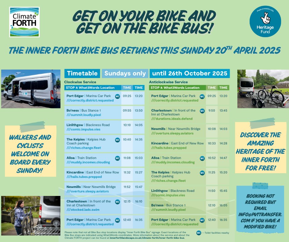 Inner Forth Landscape (@innerforth) on Twitter photo BACK THIS SUNDAY! No need to book, but email info@pvttransfer.com if you have modified cycle or are a group. See you on board! <a href="/AlloaFirst/">Alloa First</a> <a href="/AlloaHub/">Alloa Hub</a> <a href="/clacksCTSI/">Clacks Third Sector Interface</a> <a href="/DiscoverClacks/">DiscoverClacks</a> <a href="/VisitFalkirk/">Visit Falkirk</a> <a href="/VisitScotland/">VisitScotland</a> <a href="/theKelpiesreal/">TheKelpies</a> <a href="/MyLinlithgow/">My Linlithgow</a> <a href="/PortEdgarMarina/">Port Edgar Marina</a> <a href="/VisitQferry/">VisitQueensferry</a> <a href="/welcometofife/">Welcome to Fife</a> BACK THIS SUNDAY! No need to book, but email info@pvttransfer.com if you have modified cycle or are a group. See you on board! <a href="/AlloaFirst/">Alloa First</a> <a href="/AlloaHub/">Alloa Hub</a> <a href="/clacksCTSI/">Clacks Third Sector Interface</a> <a href="/DiscoverClacks/">DiscoverClacks</a> <a href="/VisitFalkirk/">Visit Falkirk</a> <a href="/VisitScotland/">VisitScotland</a> <a href="/theKelpiesreal/">TheKelpies</a> <a href="/MyLinlithgow/">My Linlithgow</a> <a href="/PortEdgarMarina/">Port Edgar Marina</a> <a href="/VisitQferry/">VisitQueensferry</a> <a href="/welcometofife/">Welcome to Fife</a>