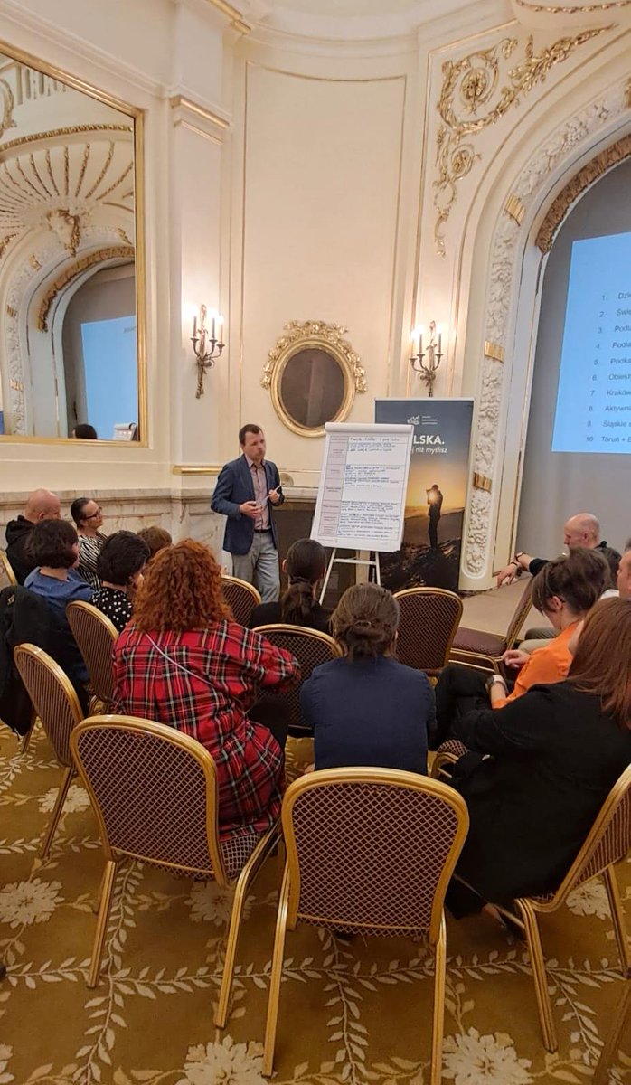 Za nami szkolenie POT poświęcone cross marketingowi w turystyce dla ROT-ów, LOT-ów, gestorów Certyfikatów POT, Polskich Marek Turystycznych i laureatów konkursu EDEN. Uczestnicy poznali dobre praktyki, pracowali warsztatowo i rozmawiali o promocji dziedzictwa kulturowego.