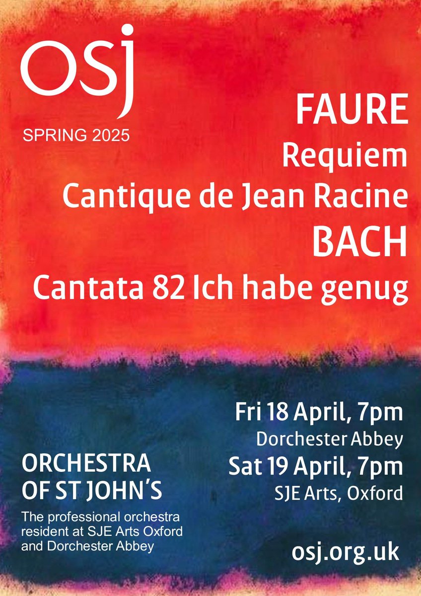 This Good Friday join OSJ in the breathtaking surroundings of #DorchesterAbbey 
buff.ly/quCn9rI  #DorchesterAbbeyEvents #BelindaGifford-Guy 
#OSJVoices #OrchestraofStJohn’s #OSJ #OxfordshireMusic #Easter