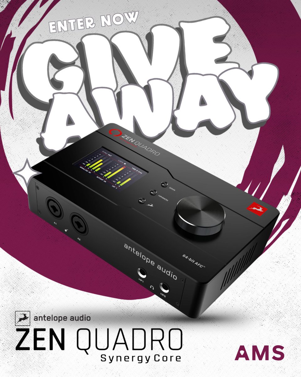 AmericanMusical's tweet photo. A quality interface is the cornerstone of audio recording & right now you can enter for your chance to win an @AntelopeAudio #ZenQuadro #SynergyCore Interface to add to your recording setup. Don't miss out on your chance to win! #AMSGiveaway
Enter here: https://t.co/ocuqJtXe69 https://t.co/tCE13aeGaw