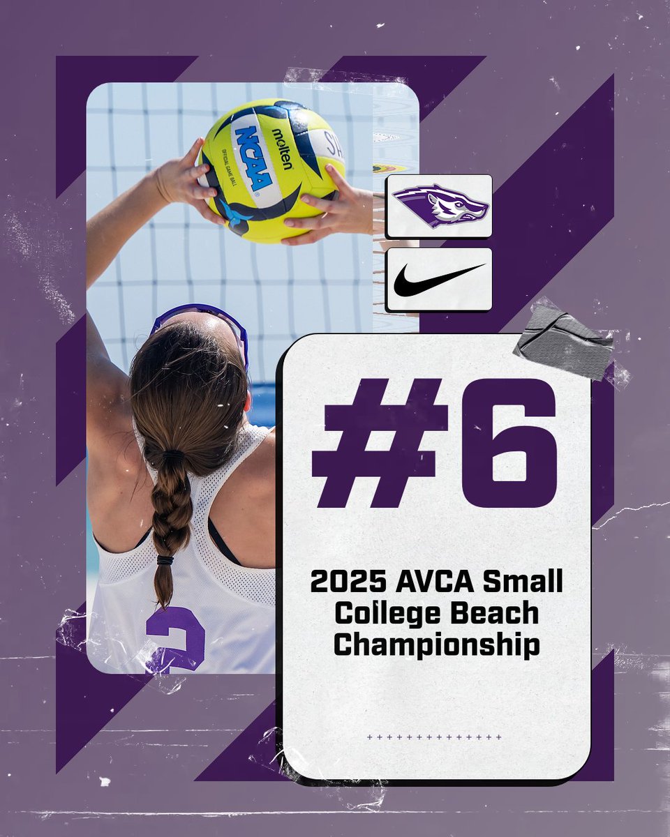 The Sandy Badgers were named the No. 6 seed in this year's AVCA Small College Beach Championship❗ Their postseason run begins Thursday in Gulf Shores‼️ 

📰: bit.ly/4jxvWrK

#HillYeah x #SandyBadgers