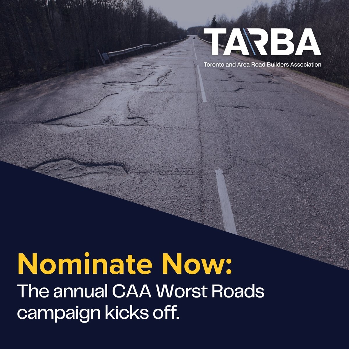 TARBA_CA's tweet image. The @CAASCO #WorstRoads campaign is once again highlighting that poor road conditions are a major safety concern across #Ontario.
Read more from @OnSiteMag: on-sitemag.com/construction/r…